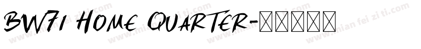 BW7i Home Quarter字体转换